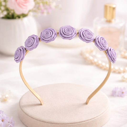 Floral Hair Band for Girls | Lavender