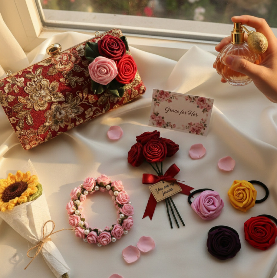 Handmade Floral fashion accessories for women