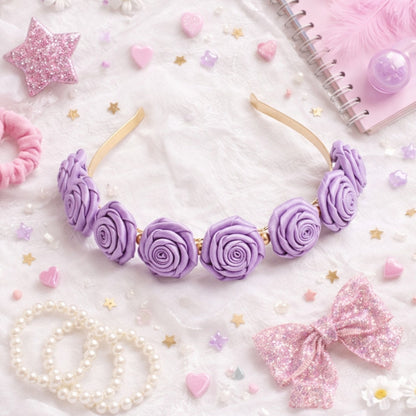 Floral Hair Band for Girls | Lavender