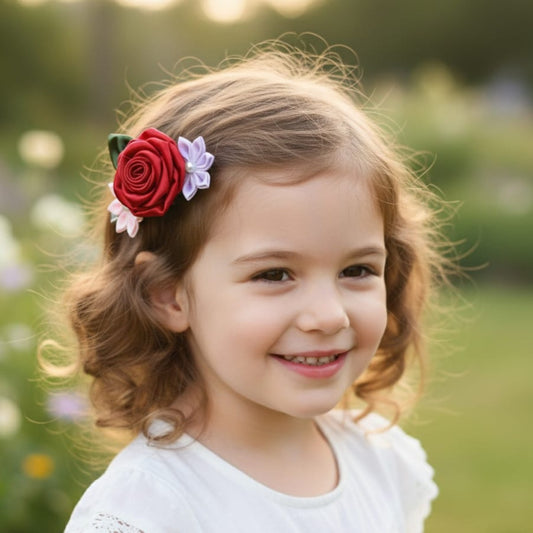 Multi Flower Hair Clip for Girls