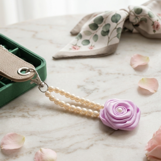 Rose Charm Keychain | Aesthetic Phone & Bag Accessory
