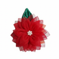 Layered Sunflower Hair Clip – Handmade Floral Kids Accessory Red