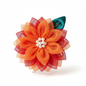 Handmade Layered Sunflower Hair Clip for Girl - Orange