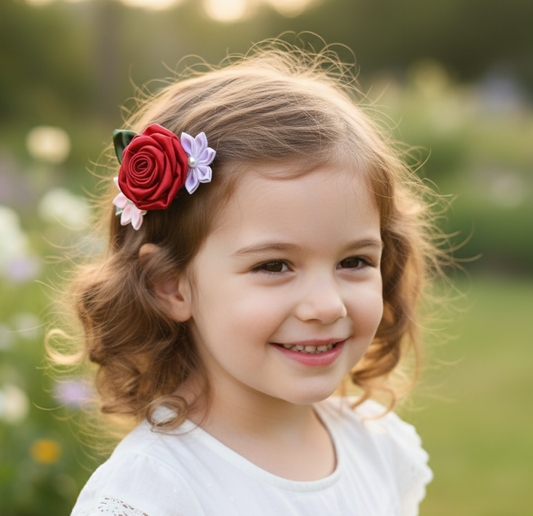 Multi Flower Hair Clip for Girls