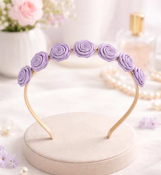 Floral Hair Band for Girls | Lavender