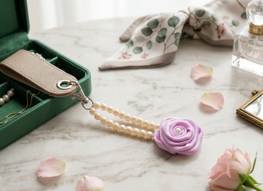 Rose Charm Keychain | Aesthetic Phone & Bag Accessory
